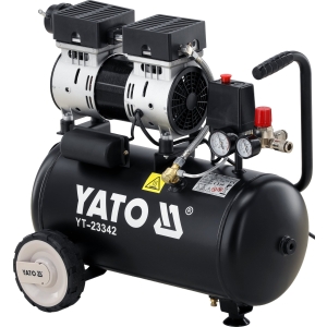 Kompresszor, csendes, olajmentes, 24l, 8bar, IPX0, 750W/230V
