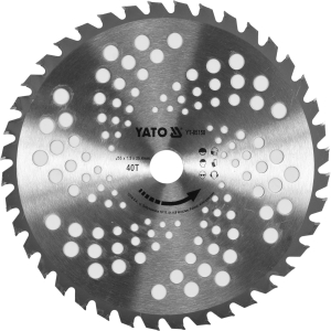 Fűkasza bozótvágó körtárcsa 40T, 255 x 25,4 mm